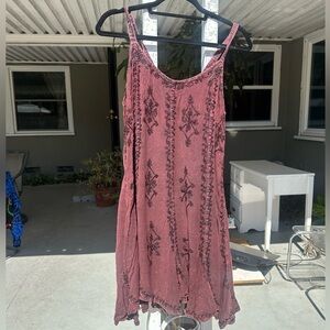 Bohemian Maroon Dress
